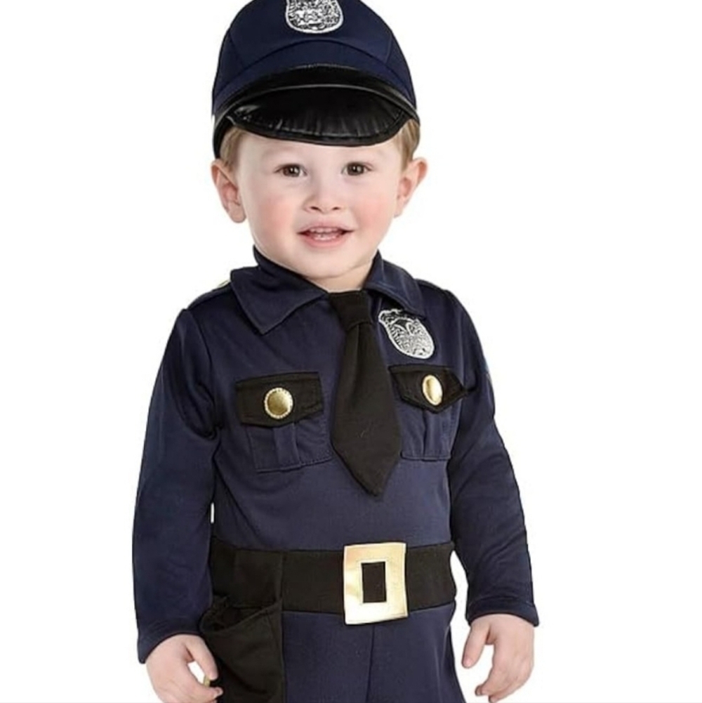 Kids Police Officer Costume - Navy Blue 18_24 Month